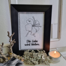 ITH Postkarte - Trauerkarte Die Liebe wird bleiben